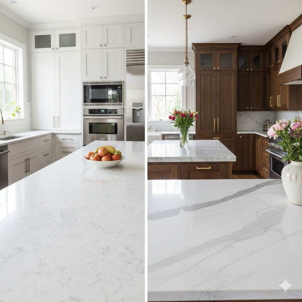 Quartz vs Marble Countertops: Which Surface Is Best for You in 2025